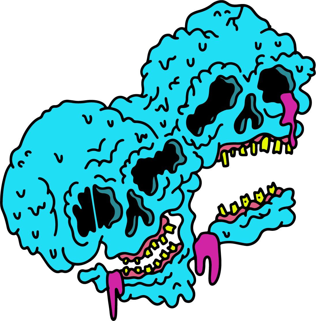 Non-stimulant caffeine-free focus drink illustration